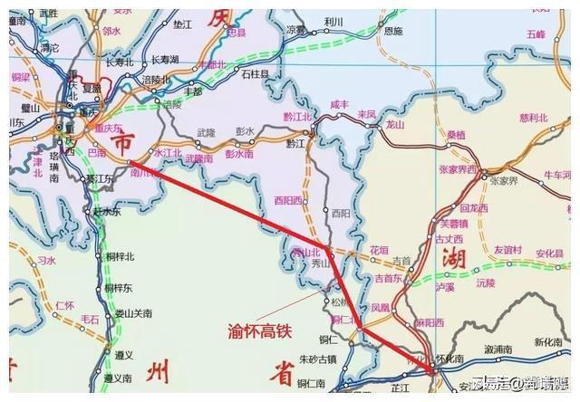 怀桂高铁最新线路图