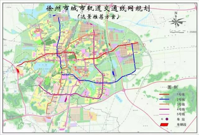 徐州地铁最新规划图四，未来交通蓝图下的城市脉络