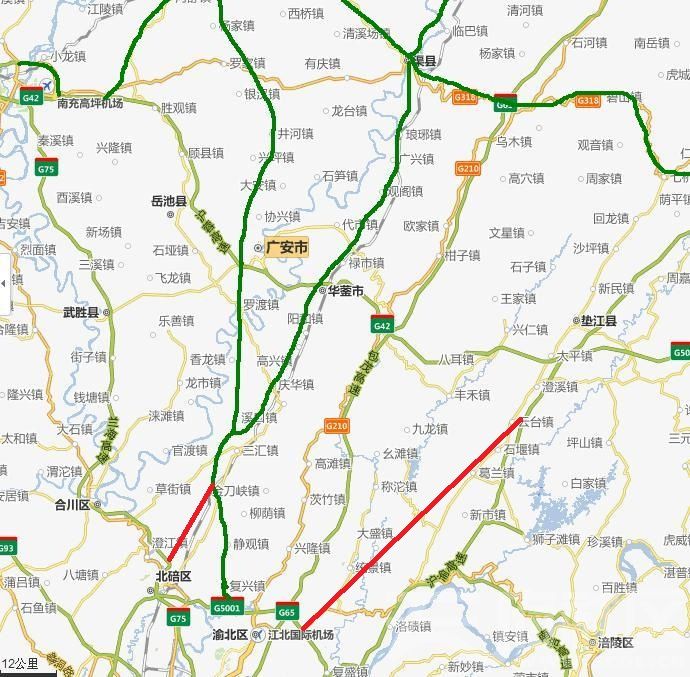 广安过境高速最新路线解析