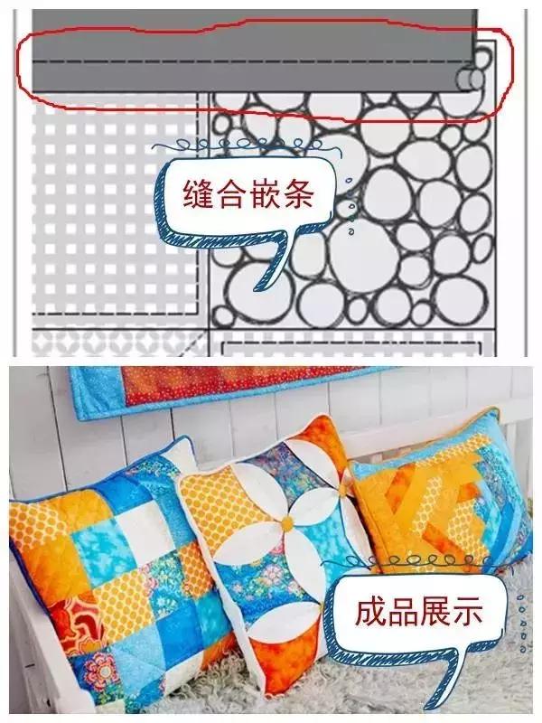 最新手工拼布靠垫图案，时尚与舒适的完美结合