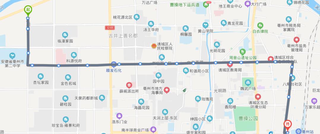 亳州最新公交路线图详解